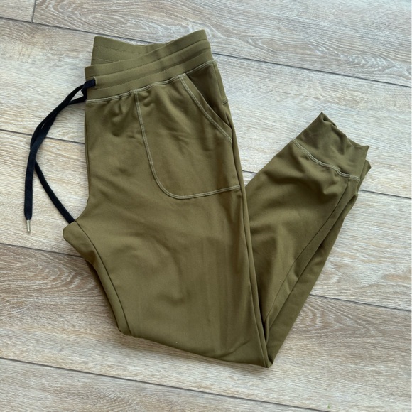 ZYIA  Unwind Jogger Olive Green Athletic Casual Pockets Women's Sz L - Picture 1 of 7